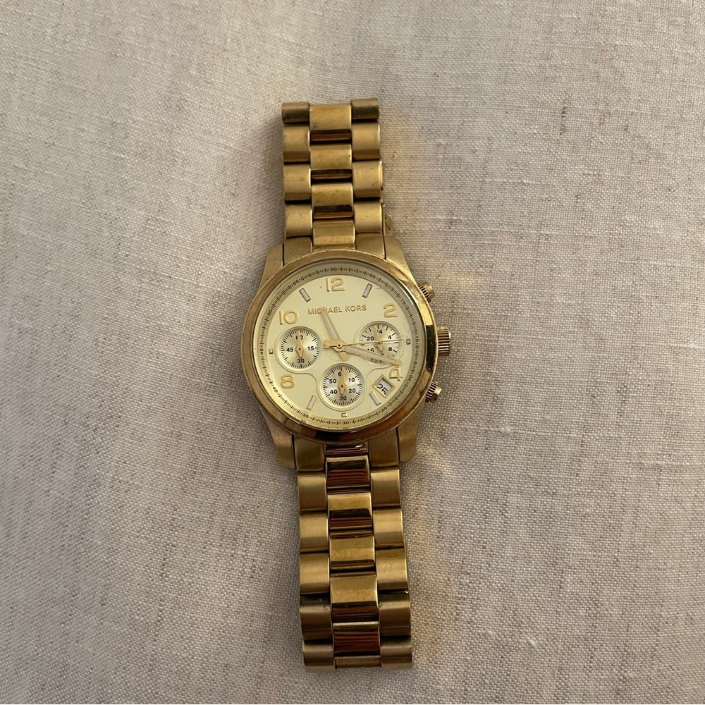 Michael Kors Runway Gold Tone Watch